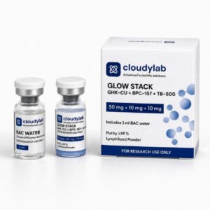 GLOW Stack GHK-CU 50mg + BPC-157 10mg + TB-500 10mg Cloudylab